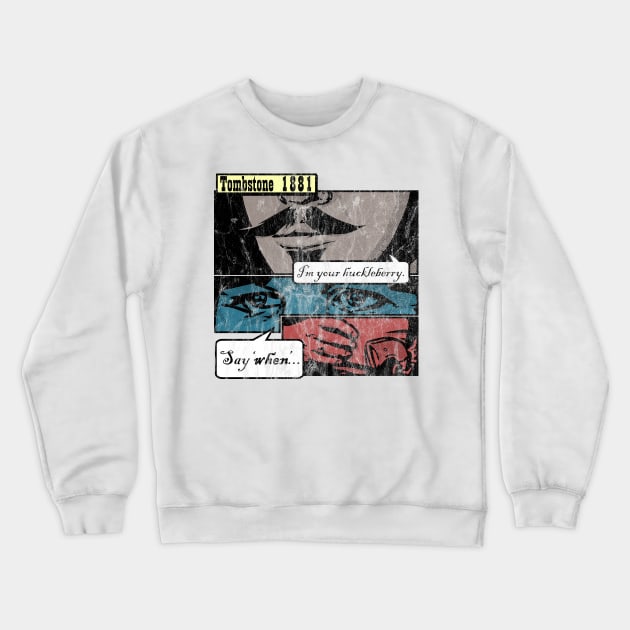 Tombstone AZ 1881 Crewneck Sweatshirt by Doc Multiverse Designs